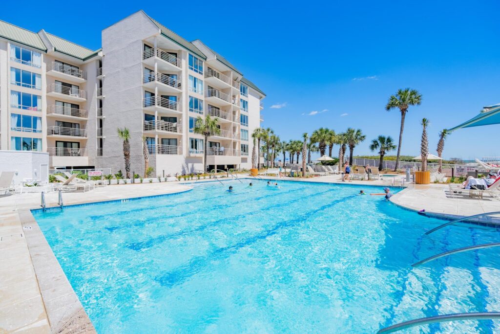 clean hotel pool after maintenance