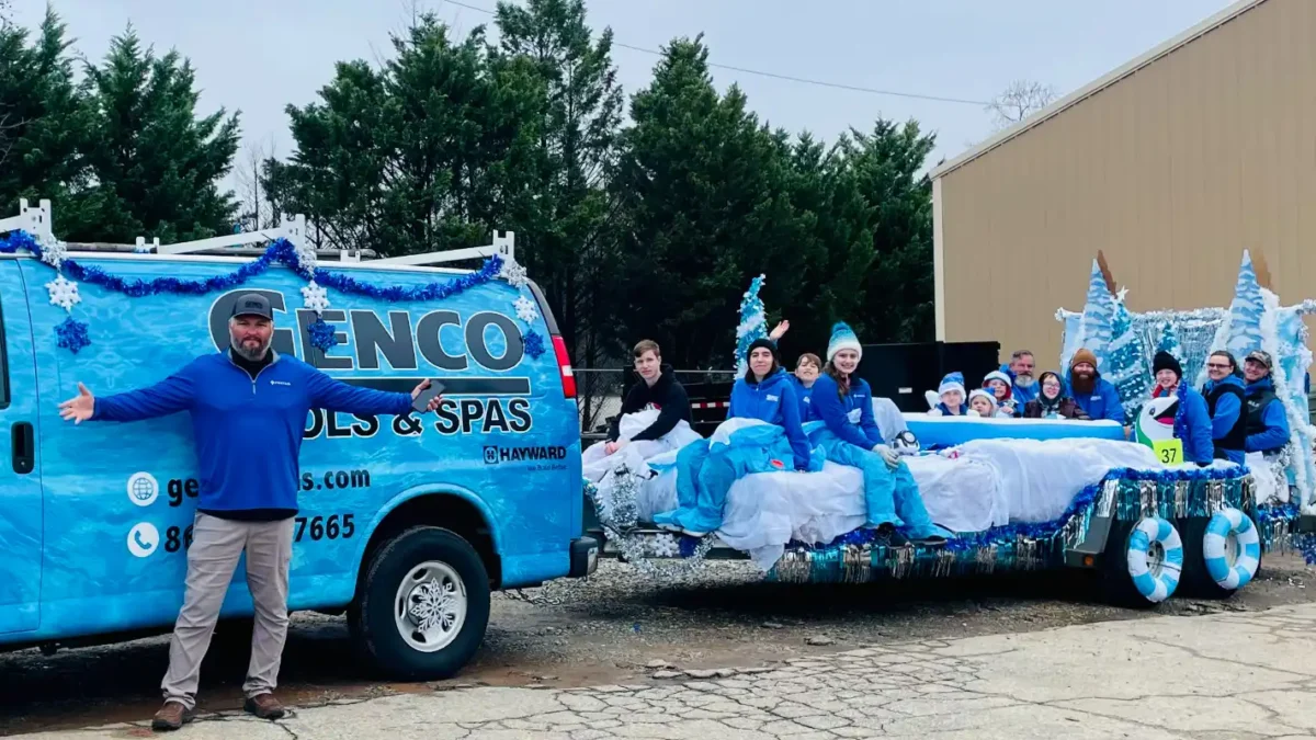 Genco Pools & Spas at Simpsonville, SC Chrismas parade 2025